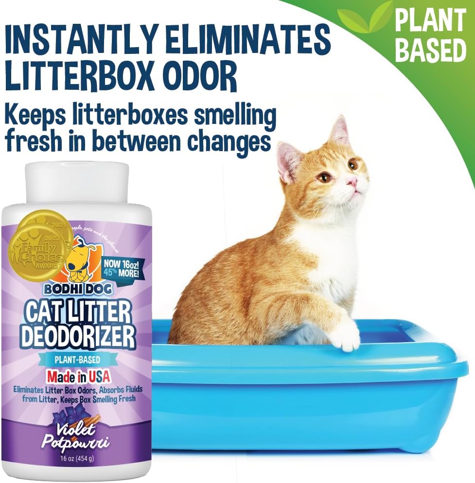 Eco friendly cat litter freshener powder for multi cat homes