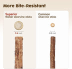 Educational graphic showing composition of Potaroma silvervine sticks