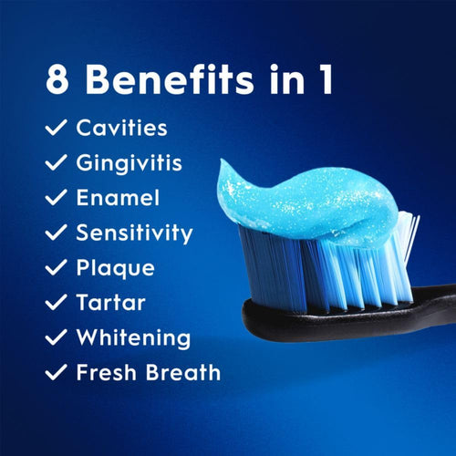 Crest fluoride toothpaste for sensitive teeth and enamel erosion relief close up