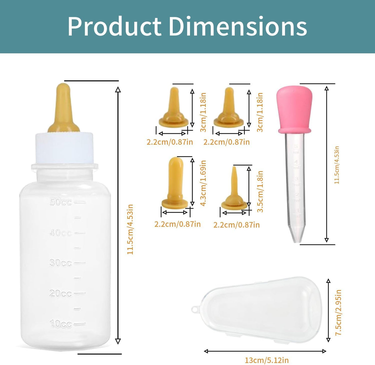 LogFaadCoi pet milk feeder bottle showing clear scale markings for precise measurement tracking