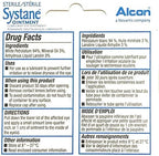 Back of Systane Nighttime Ointment packaging showing drug facts and ingredients