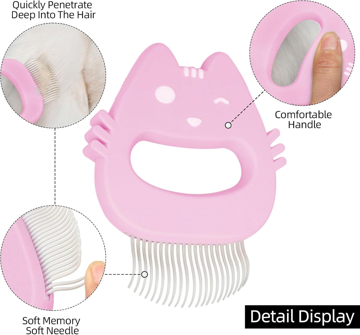 Histotree cat shaped grooming brush for tear stains
