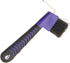 Both Winners horse hoof pick brush purple front view