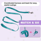 Premium imported lightweight blue kitten walking harness kit packed with premium secure locking systems.