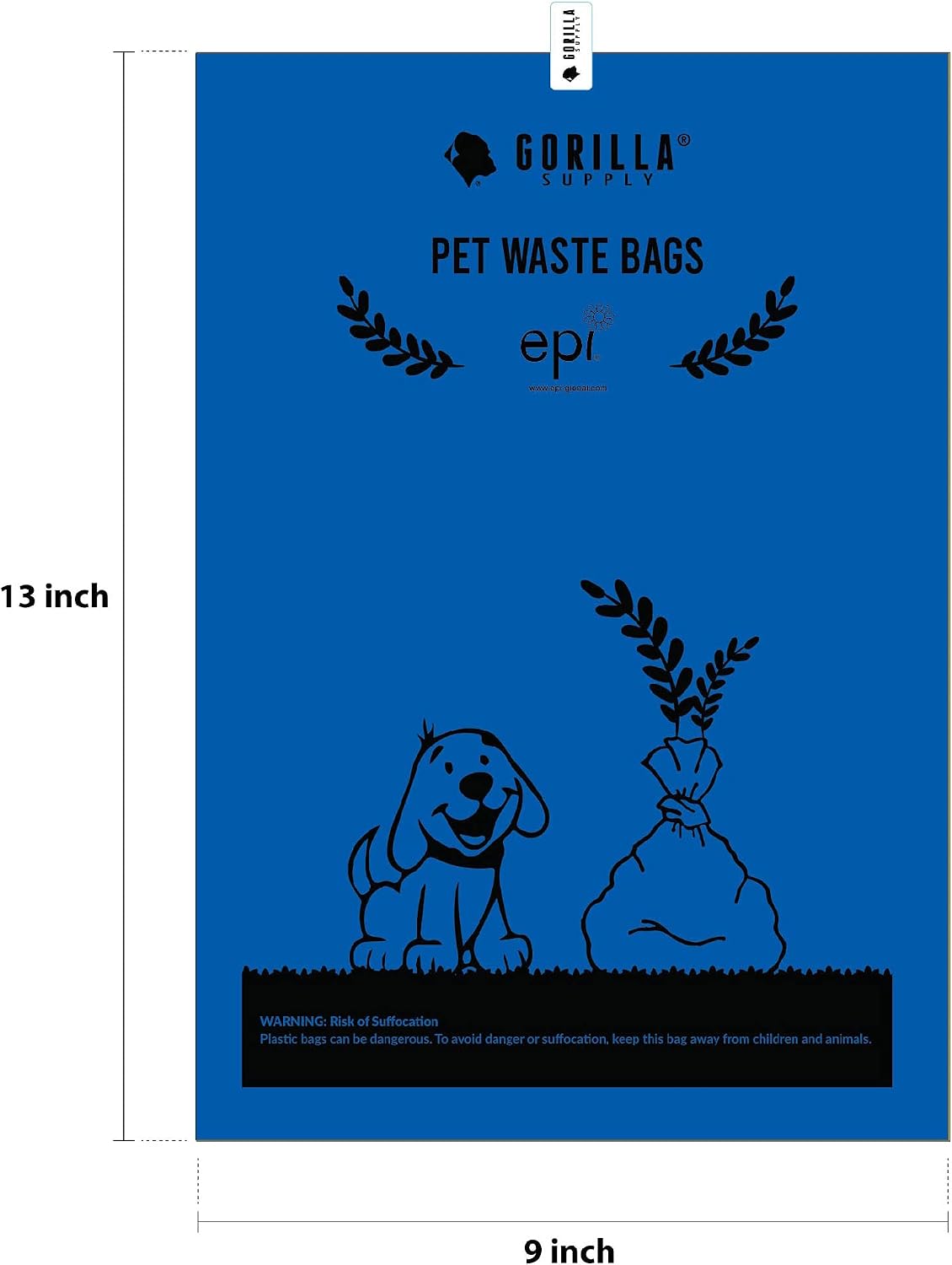 Gorilla Supply one thousand count pet waste packaging for conscious pet owners.
