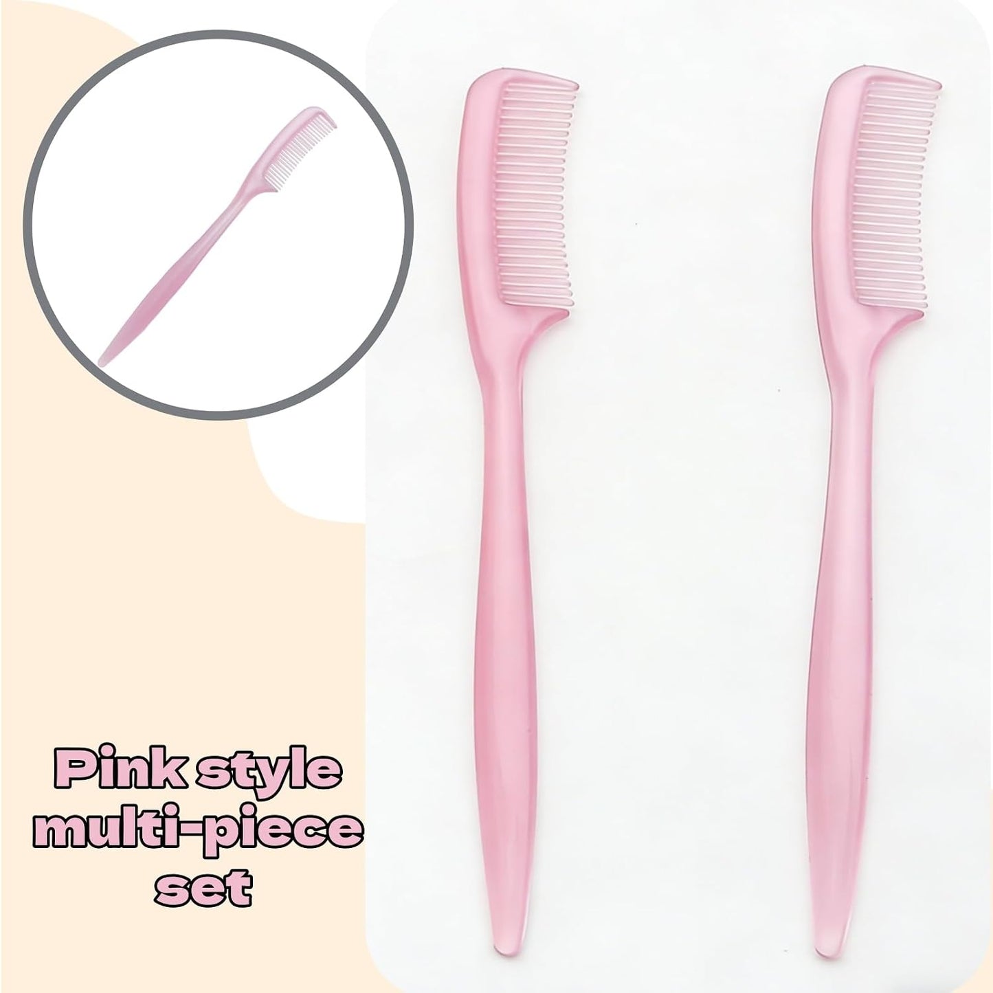 ZCJBCYGG mini pet-safe plastic comb set for guinea pig undercoat fur removal.