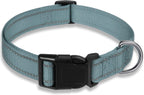 Reflective Dog Collar with Buckle Adjustable Safety Nylon Collars for Small Medium Large Dogs, Pink S - Image 10