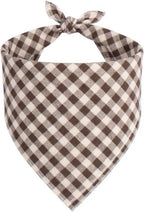 Dog Bandanas 1 Pack; Cotton Linen Pink Plaid Bandana for Large Dogs; Soft Breathable Dog Accessories; Valentines Girl Dog Bandana (Pink Gingham, Large) - Image 13