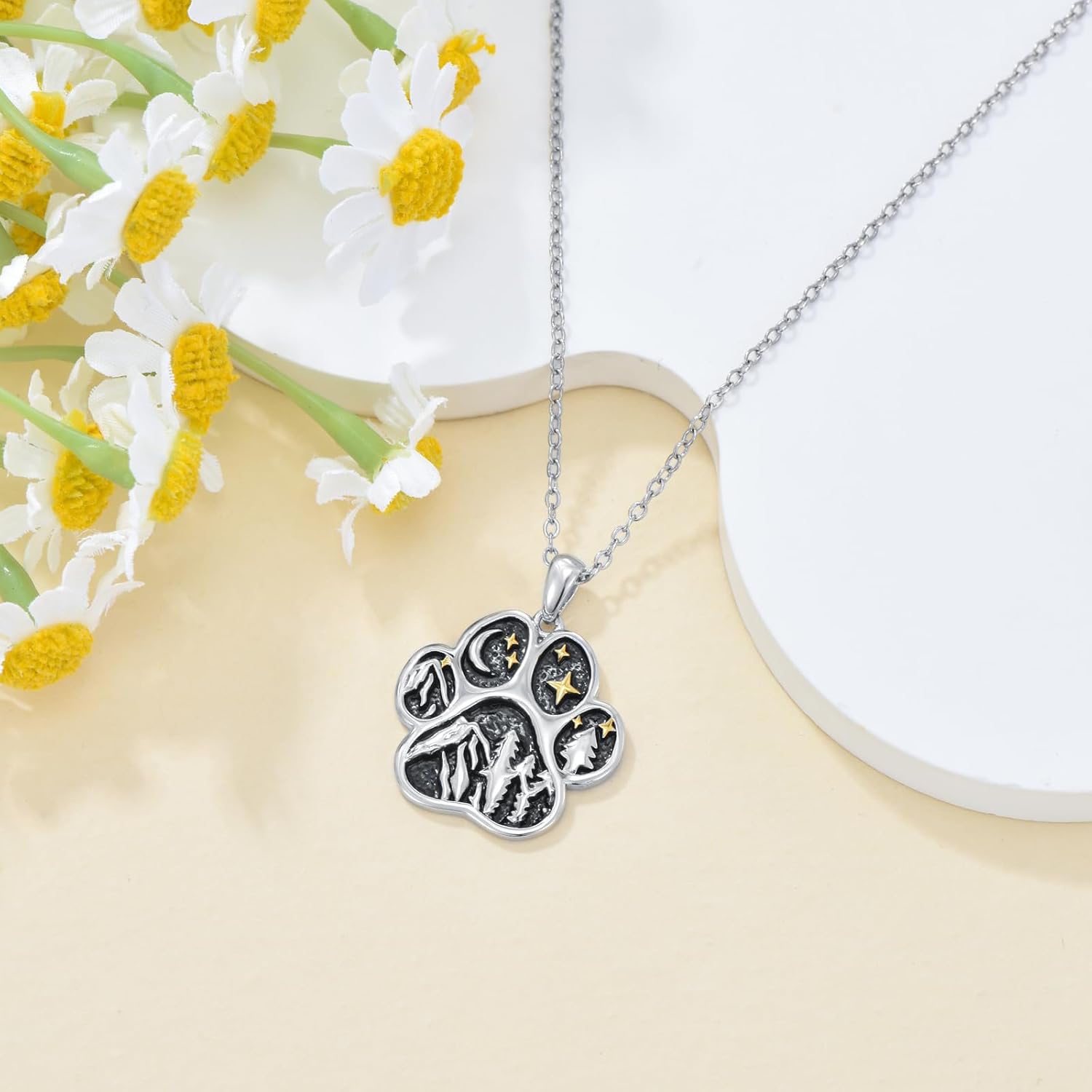 Premium gift packaging view of the KZX sterling silver animal pendant jewelry for women