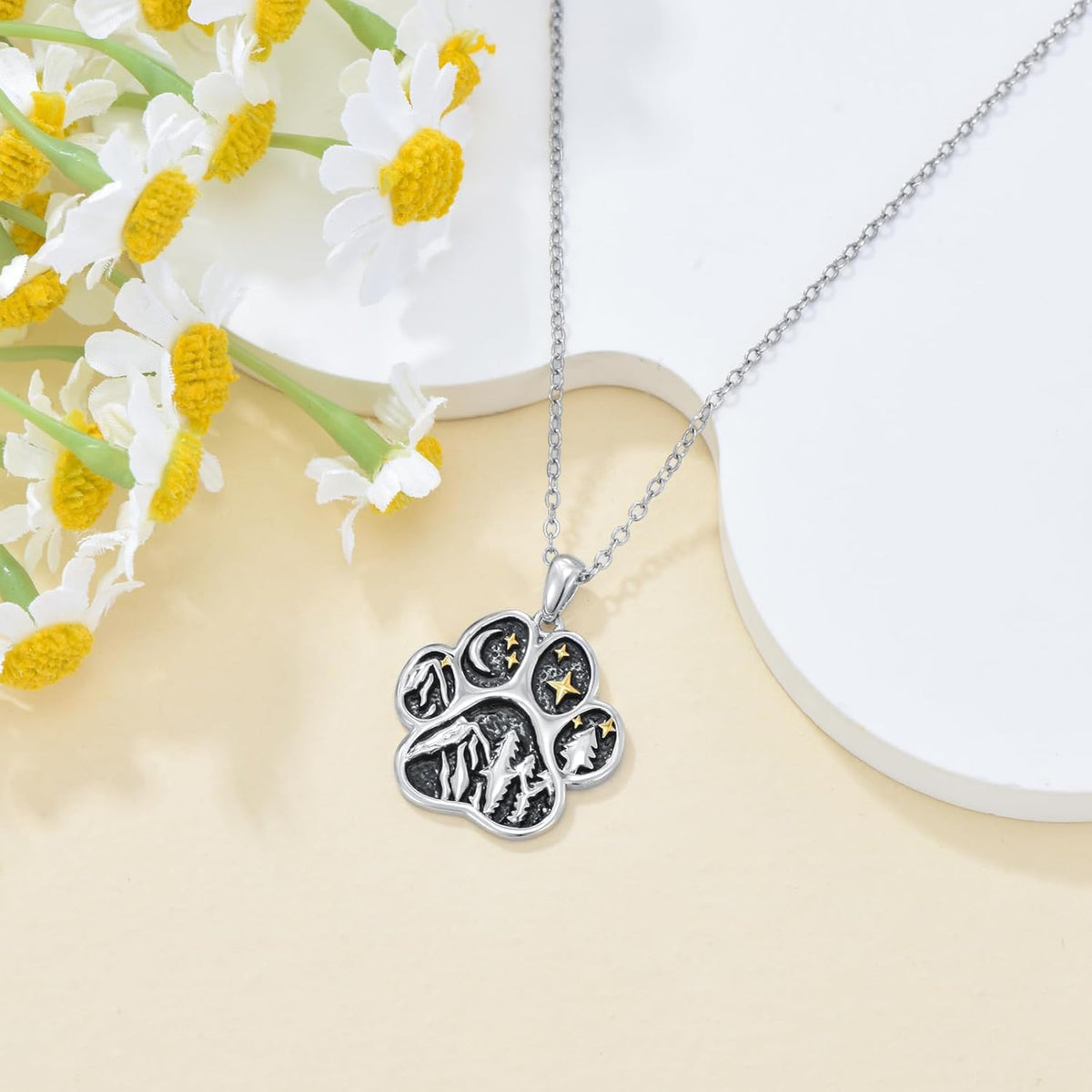 Premium gift packaging view of the KZX sterling silver animal pendant jewelry for women