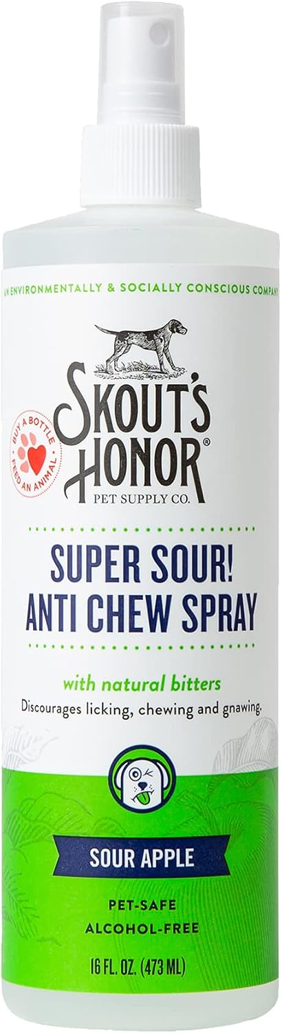 Skout's Honor Super Sour! Anti Chew Spray - Natural Ultra Bitter Formula to Help Deter that unwanted Chewing, Licking, and Biting - Safe for Pets - Safe for Indoor and Outdoor Use, 8 oz - Image 12