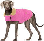 Winter Coat for Small and Medium Dogs, Puppy Plaid Jacket, Cotton Coat for Cold Weather, Windproof Warm Dog Garments, Pet Thickened Outfits Indoor Outdoor, Red S - Image 15
