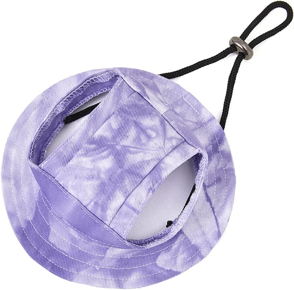 Round Brim Princess Hat Visor Hat Pet Dog Mesh Porous Sun Hat with Ear Holes for Small, Extra Small Dog Teddy, Pug, Chihuahua, Shih Tzu, Yorkshire Terriers, Papillon Pink S - Image 9