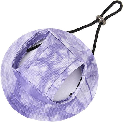 Round Brim Princess Hat Visor Hat Pet Dog Mesh Porous Sun Hat with Ear Holes for Small, Extra Small Dog Teddy, Pug, Chihuahua, Shih Tzu, Yorkshire Terriers, Papillon Pink S - Image 9