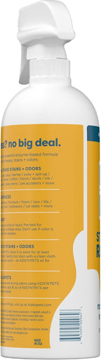 Side profile of Kids 'N' Pets 32oz cleaning solution spray bottle