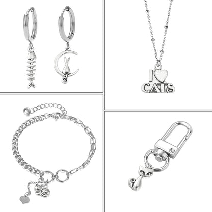 Professional set of animal jewelry charms for custom craft projects