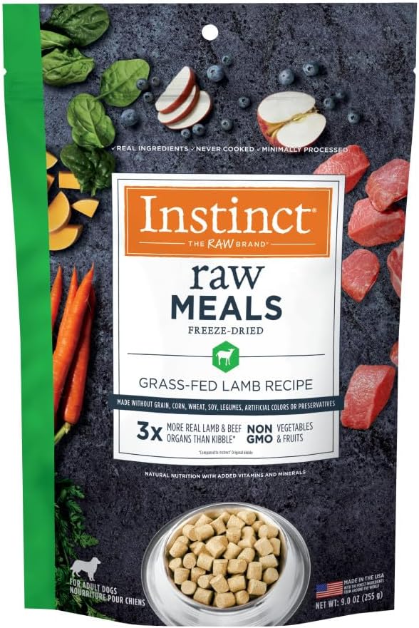 Instinct Freeze-Dried Meals, FreshDried Bites, Natural Dog Food, Grain-Free - Grass-Fed Beef, 25 oz. Bag - Image 15