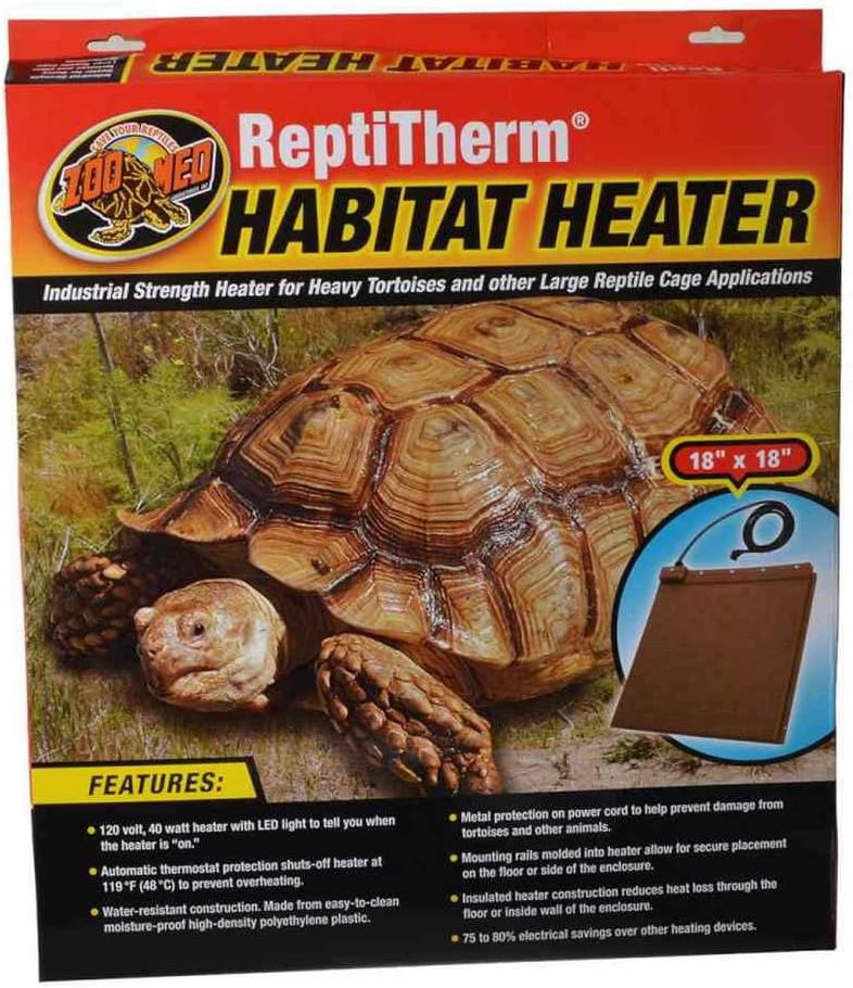 Zoo Med ReptiTherm Habitat Heater 40W front view showing industrial heating pad