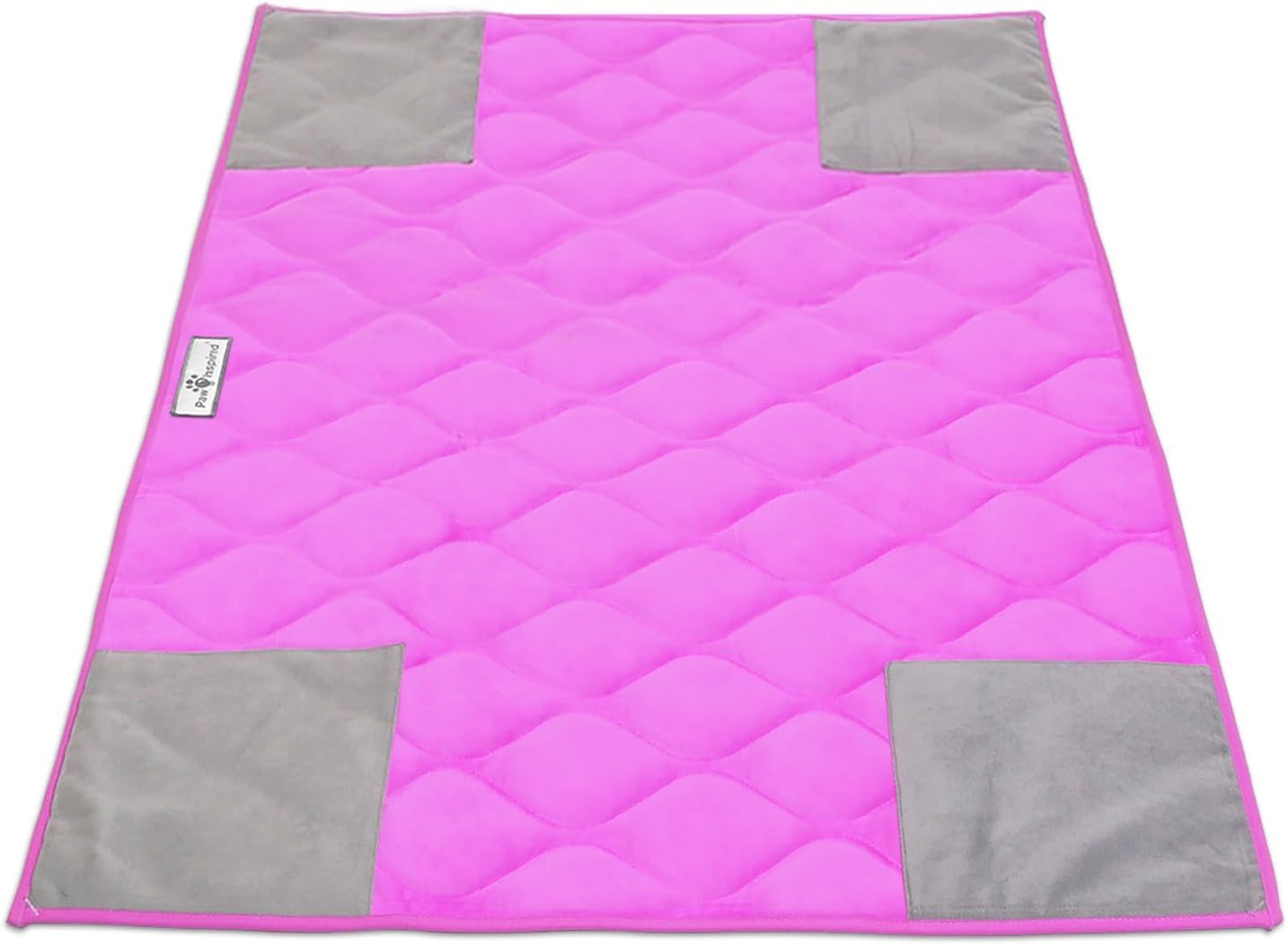 Paw Inspired PopCorner Guinea Pig Cage Liners | Washable Fleece Bedding or Pet Bed Mat for Small Animals | Super Absorbent Pee Pad with Reinforced Corners and Waterproof Bottom (Midwest, Gray) - Image 12