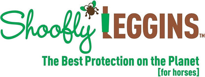 Packaging of authentic imported SHOOFLY orange horse leggins small size pack.