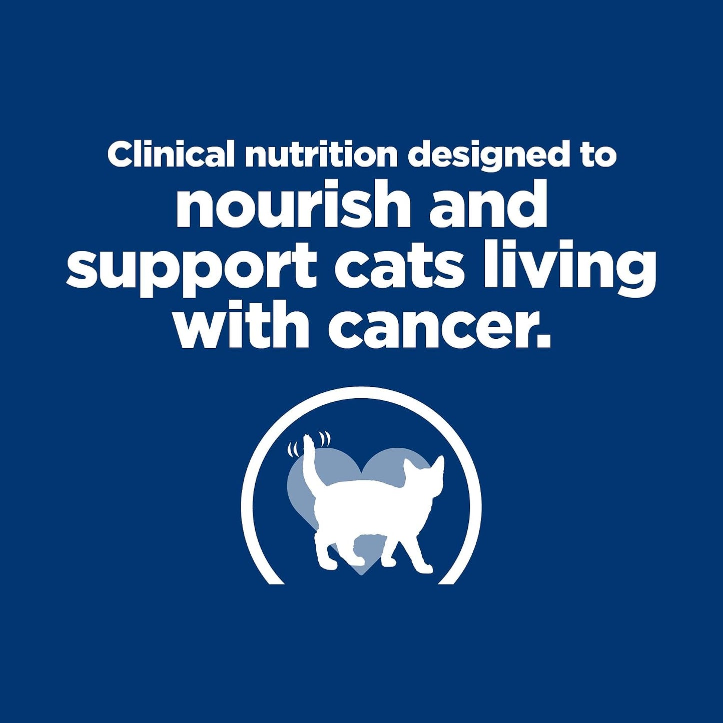 Hill's Prescription Diet therapeutic cancer care formula for cats packaging back