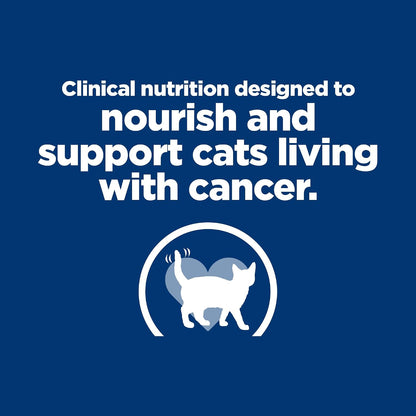 Hill's Prescription Diet therapeutic cancer care formula for cats packaging back