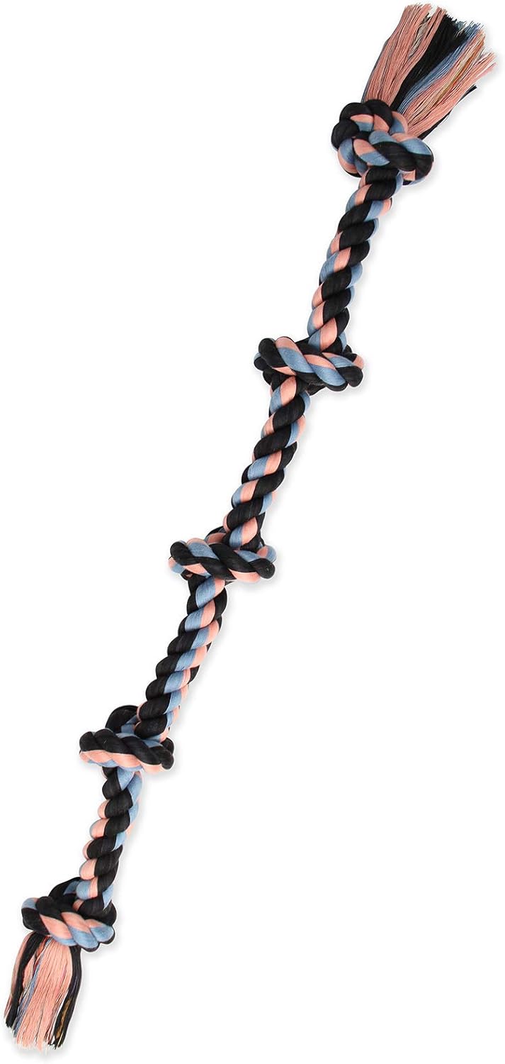 Mammoth Flossy Chews Color Rope Tug - Premium Cotton-Poly Tug Toy for Dogs - Interactive Rope- Dog Chew Toy, Assorted colors - Image 10