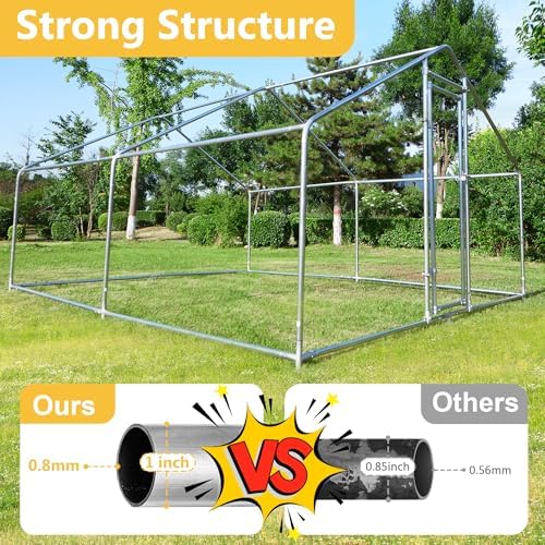 HEASON outdoor pet pen featuring waterproof spire roof cover