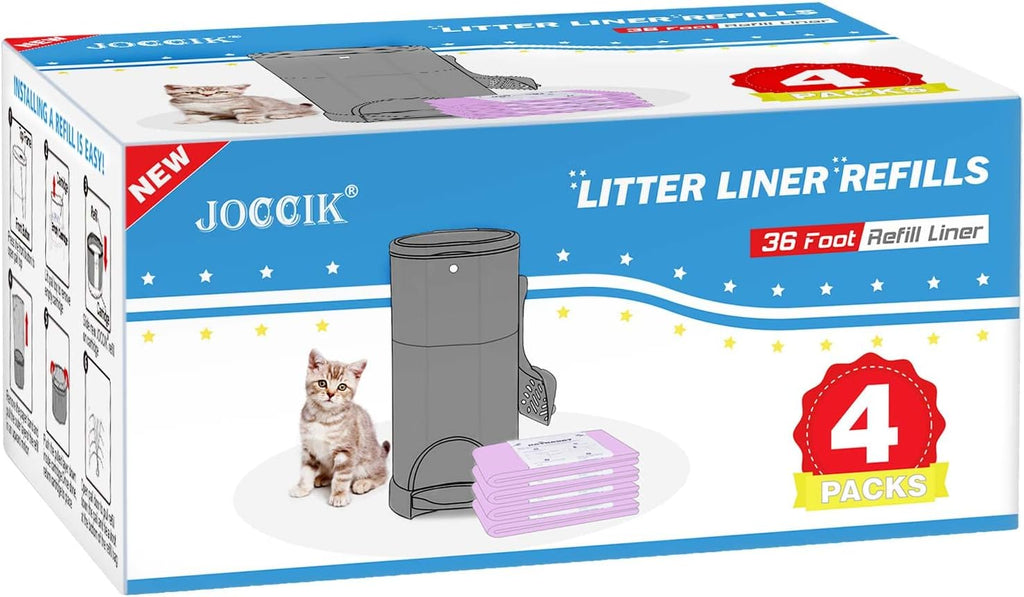 RUZAKO continuous pet waste refill bags package back view with complete instructions and specifications