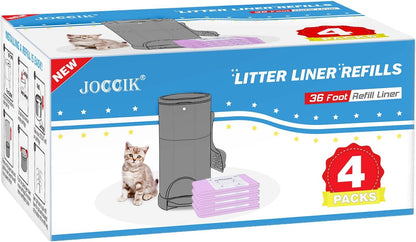 RUZAKO continuous pet waste refill bags package back view with complete instructions and specifications