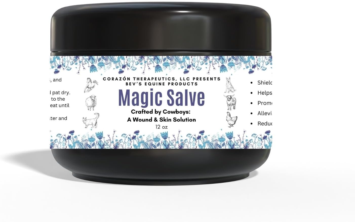 Wound Salve - For Horses, Pets, Livestock & People - Calendula, Shields Abrasions, Stops Infections, Promotes Scabbing, Reduces Inflammation & Scarring, Vet-Approved - Bev's Magic Salve (6 oz) - Image 10