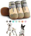 Hcpet anti-slip dog shoes khaki size 6 front view