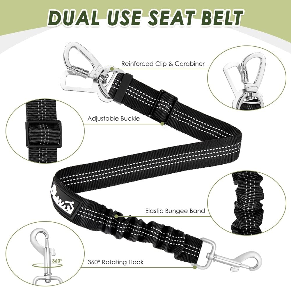 Components of the SlowTon pet car restraint set