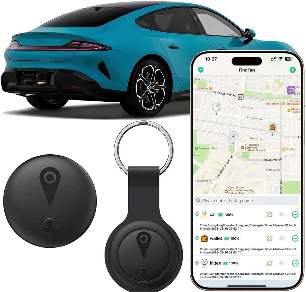Novzix F18B Magnetic Hidden GPS Tracker front view of the compact vehicle tracking device