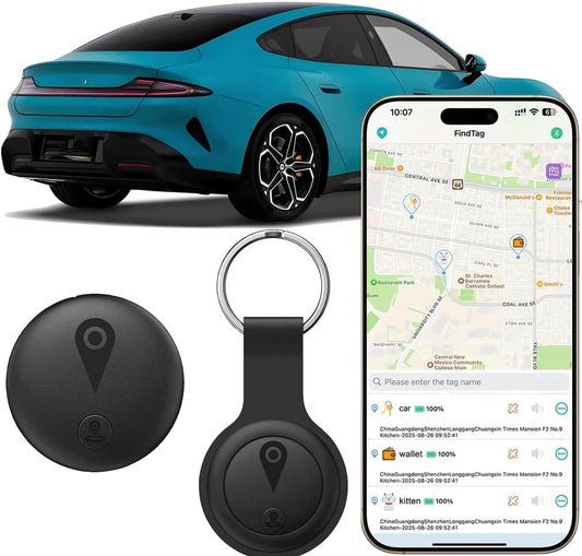 Novzix F18B Magnetic Hidden GPS Tracker front view of the compact vehicle tracking device