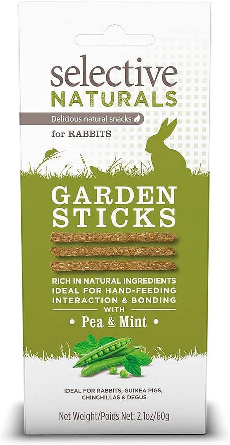 SupremePetfoods Selective Naturals Garden Sticks front packaging view for premium small pet treats