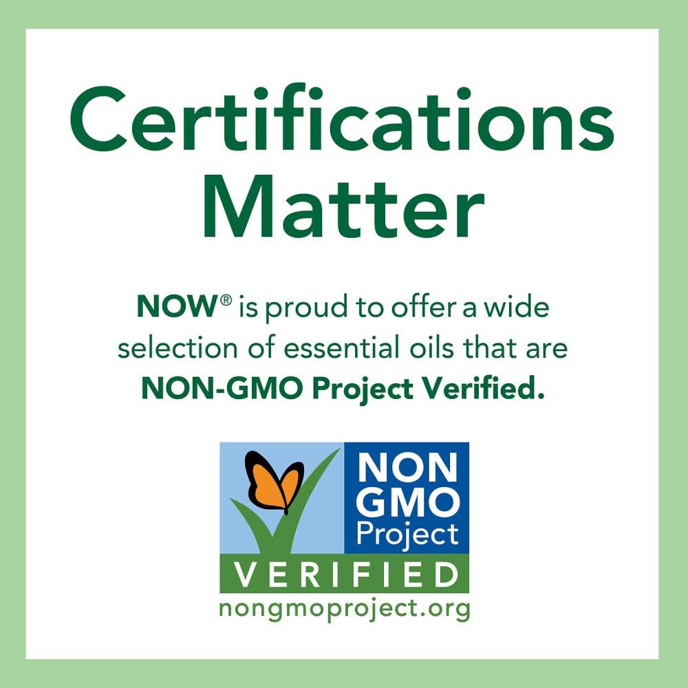 Back label of imported Now Foods eucalyptus oil detailing safety information and dilution tips