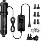 hygger 9W Aquarium U-V Light with Timer, 360 degrees Protective Shield Clean Light for Crystal Clear Green Water, Submersible Fish Tank Cleaner for 60-100 Gallon Freshwater & Saltwater Aquariums - Image 10