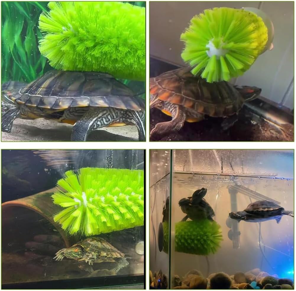 Forzena red eared slider tank brush packaging view for authentic imported pet care.