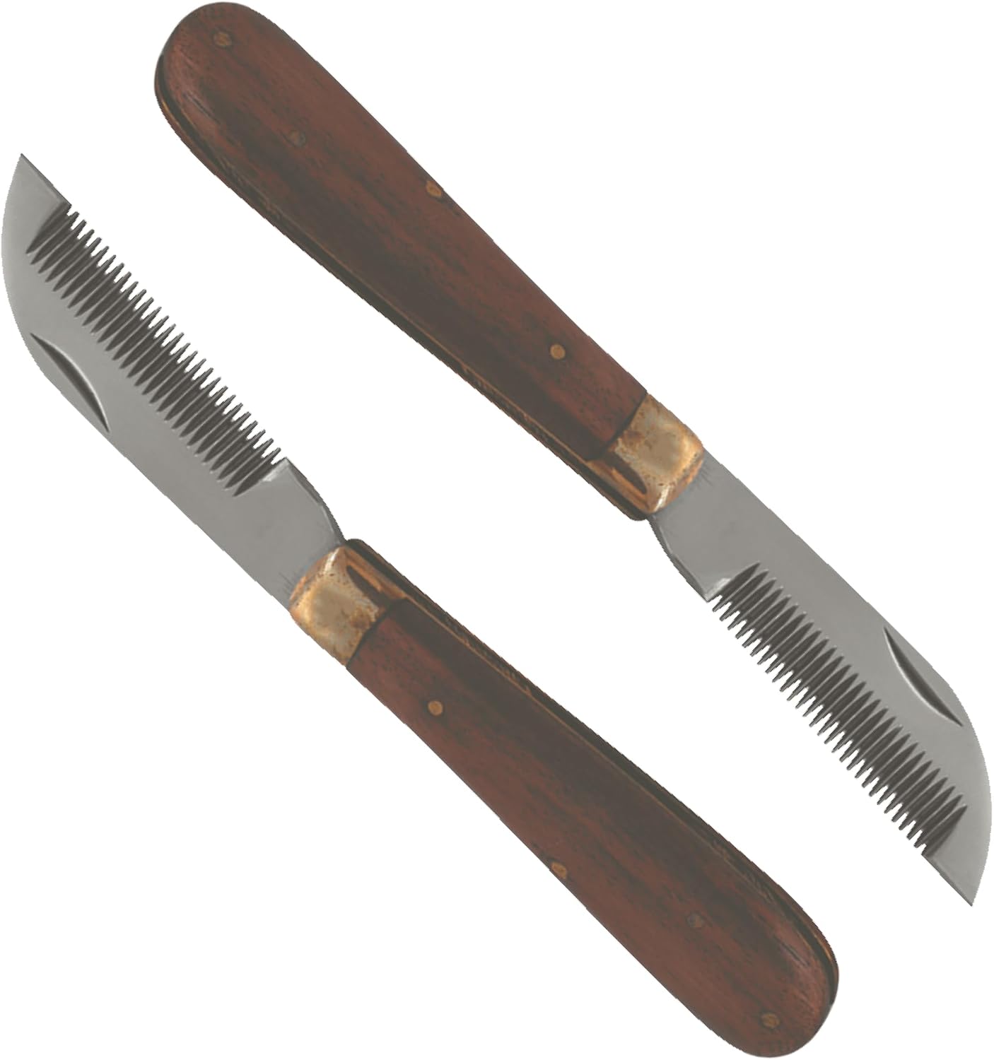 Close up of equine grooming thinning blade mechanism