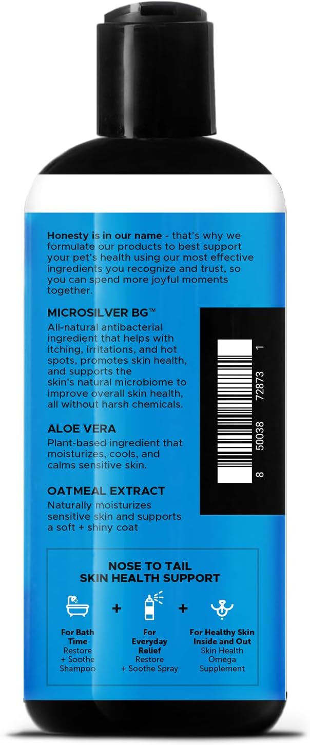 2 in 1 Dog Shampoo and Conditioner - Medicated Cat Shampoo for Itchy Skin Relief, Sensitive Skin Oatmeal Shampoo with Aloe Vera + MicroSilver BG for Hot Spot Treatment, Deodorizing Wash (16oz) - Image 9