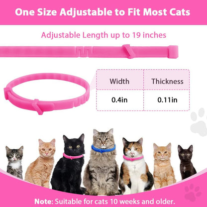 Green grooming comb included in cat flea collar pack