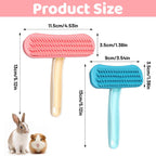 CYUXING small animal massage comb side angle for guinea pig grooming.