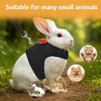Back angle view of the escape-proof PSPORT kitten and ferret harness in size small
