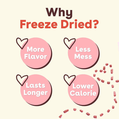 Pupford all natural freeze dried puppy treats back packaging ingredient list