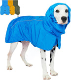 Tuff Pupper Waterproof Dog Raincoat | Full-Body Windproof Rain Jacket for Dogs | Reflective Strips | Breathable Mesh Lining | Adjustable Fit | Leash Port | Small Medium Large XL XXL Dogs (Blue, XS) - Image 10