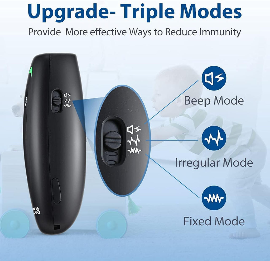 Side profile of Modus rechargeable dog training device