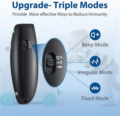 Side profile of Modus rechargeable dog training device