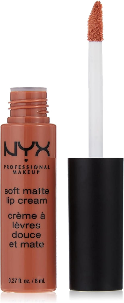 NYX PROFESSIONAL MAKEUP Soft Matte Lip Cream, Lightweight Liquid Lipstick - Monte Carlo (Deep Cranberry Red) - Image 14