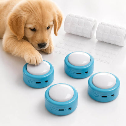 Das TooKii voice recording buttons front view for pet communication training